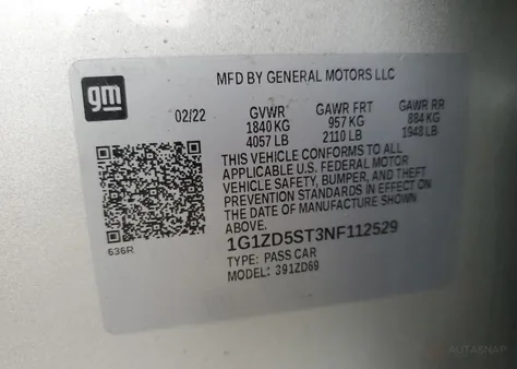 1G1ZD5ST3NF112529